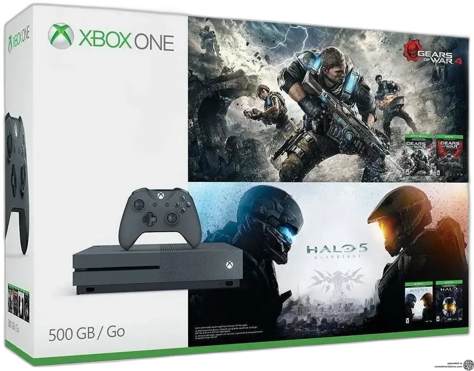 Microsoft Xbox One S Halo 5 Guardians + Gears of War 4 Bundle (NA)