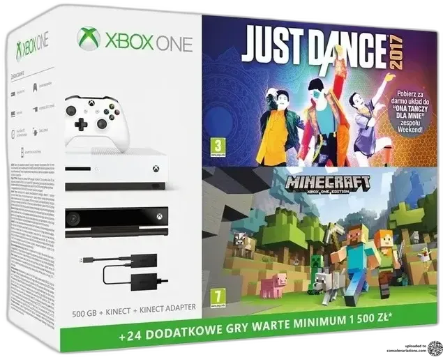 Microsoft Xbox One S Just Dance 2017+ Minecraft Bundle