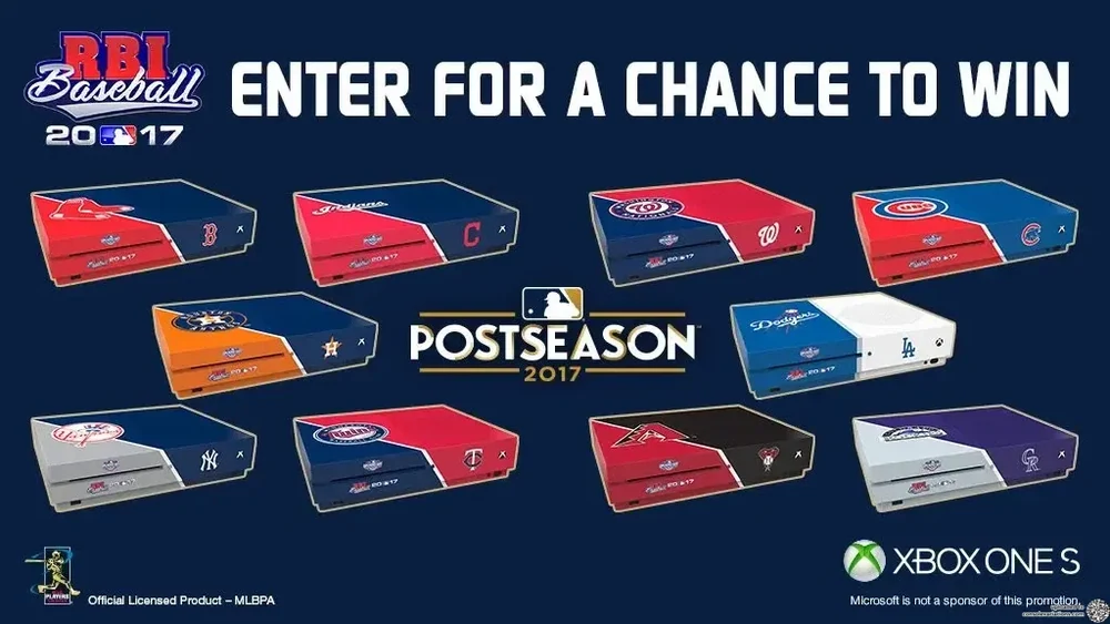 Microsoft Xbox One S MLB RBI Baseball Post Season 2017