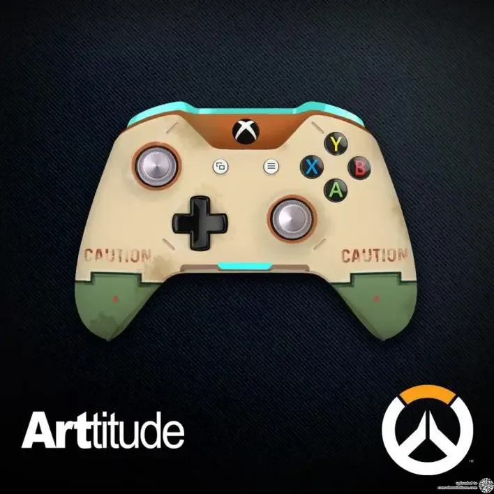 Microsoft Xbox One S Overwatch Bastion Controller