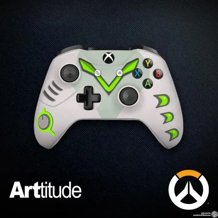 Microsoft Xbox One S Overwatch Genji Controller