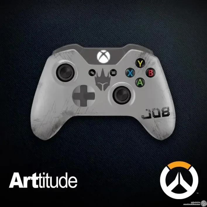 Microsoft Xbox One S Overwatch Reinhardt Controller