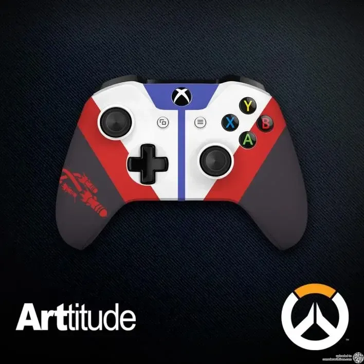 Microsoft Xbox One S Overwatch Soldier Controller