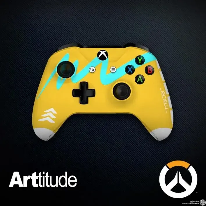 Microsoft Xbox One S Overwatch Tracer Controller