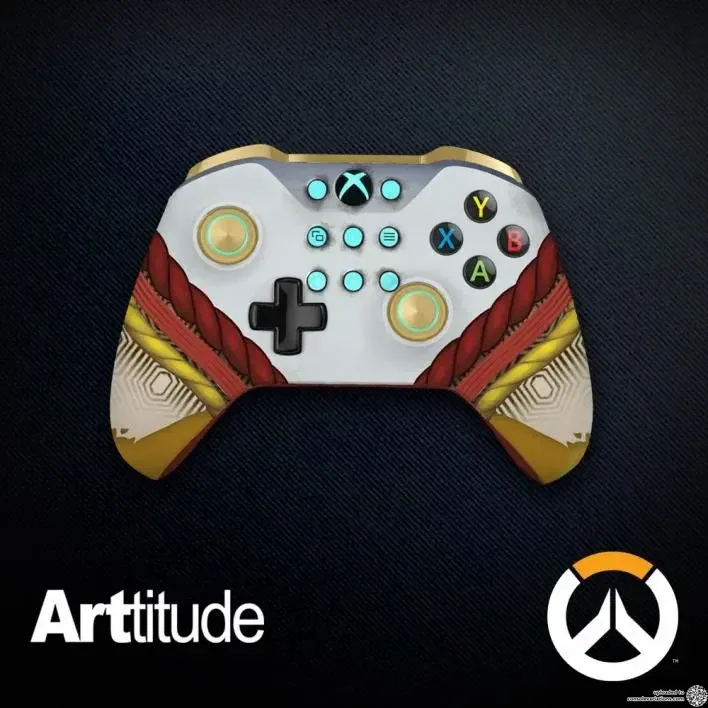 Microsoft Xbox One S Overwatch Zenyatta Controller