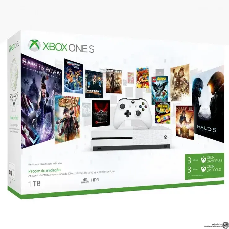 Microsoft Xbox One S Pacote De Iniciação Bundle (BR)