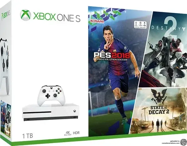 Microsoft Xbox One S Pes 2018 + Destiny 2 + Stage of Decay 2 Bundle