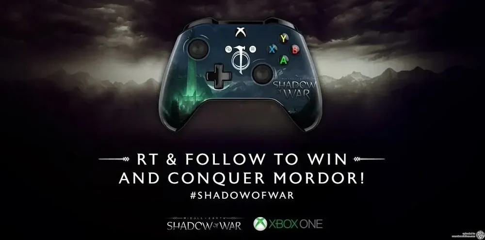 Microsoft Xbox One S Shadow of War Controller