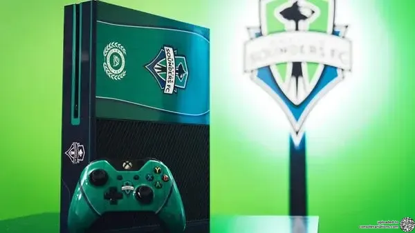 Microsoft Xbox One Seattle Sounders FC Logo Model 2