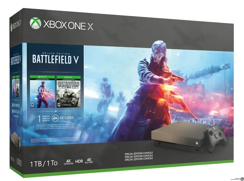Microsoft Xbox One X Battlefield V + Battlefield 1943 Bundle