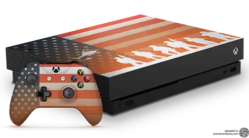 Microsoft Xbox One X Call of Duty Veterans American Flag
