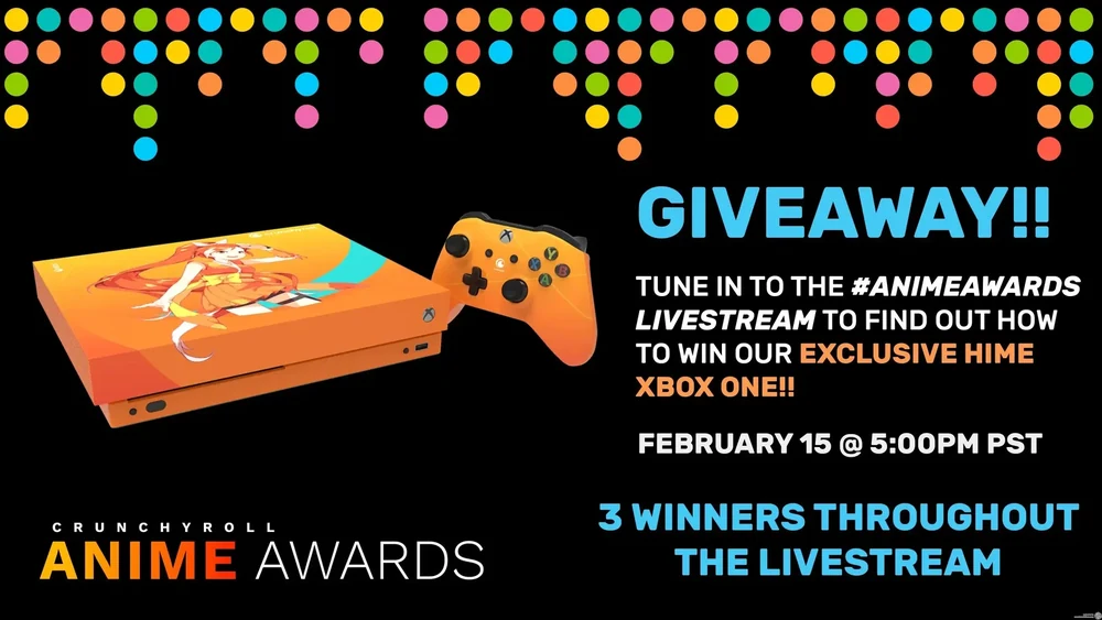 Microsoft Xbox One X Crunchyroll Orange