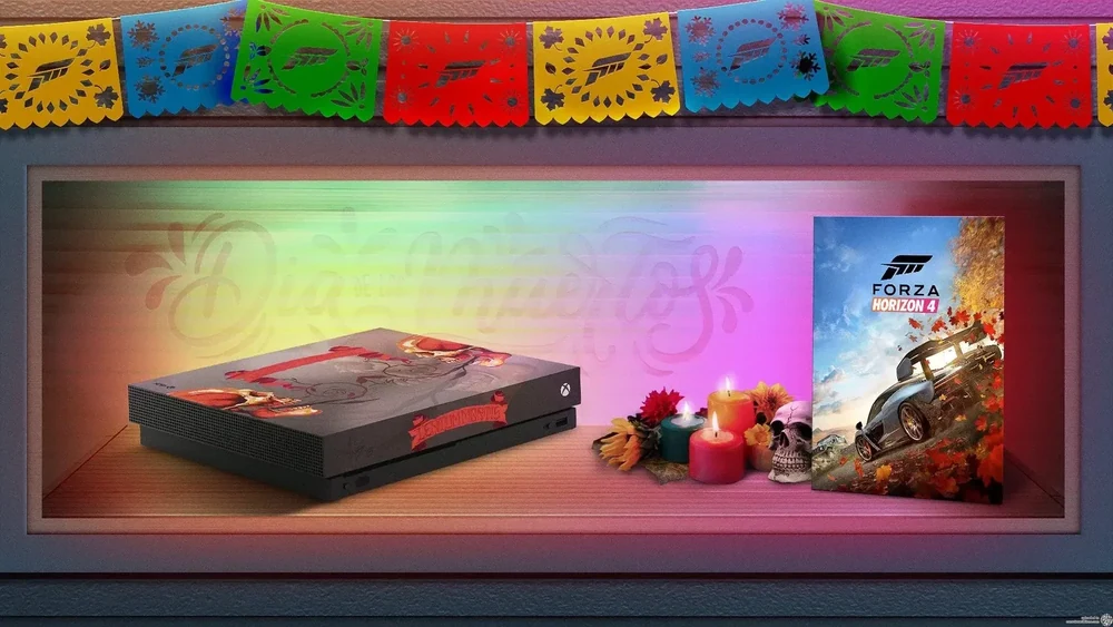 Microsoft Xbox One X Dia de los Muertos Lentummortis