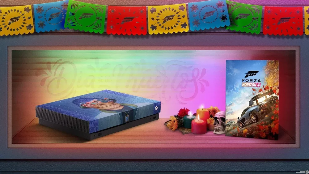 Microsoft Xbox One X Dia de los Muertos Vodoo
