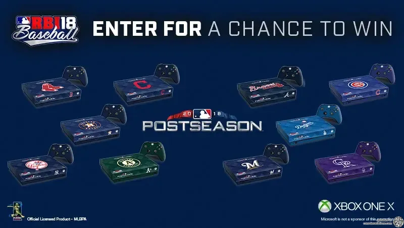 Microsoft Xbox One X MLB Baseball Post Season 2018