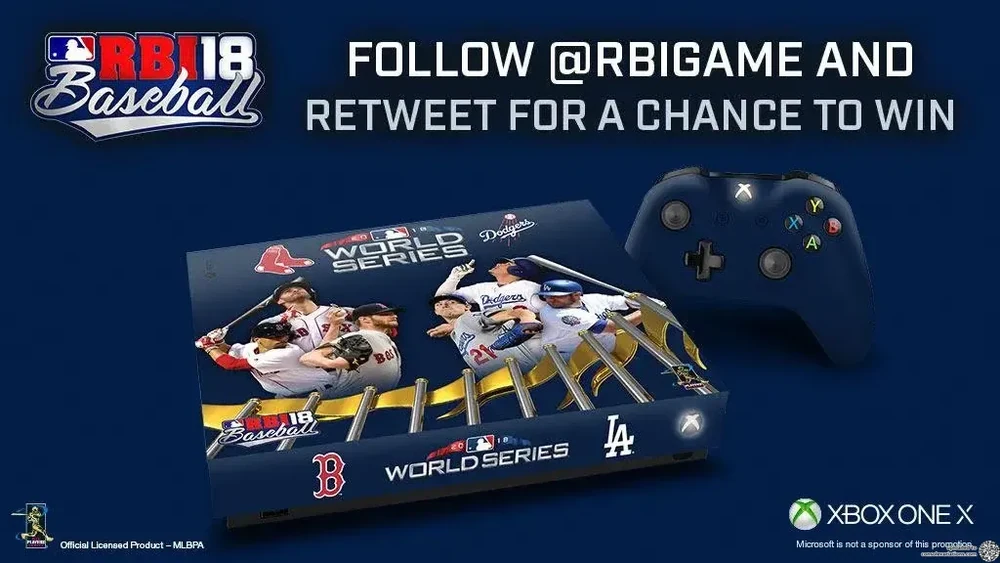 Microsoft Xbox One X MLB Rbi Baseball World Series 2018