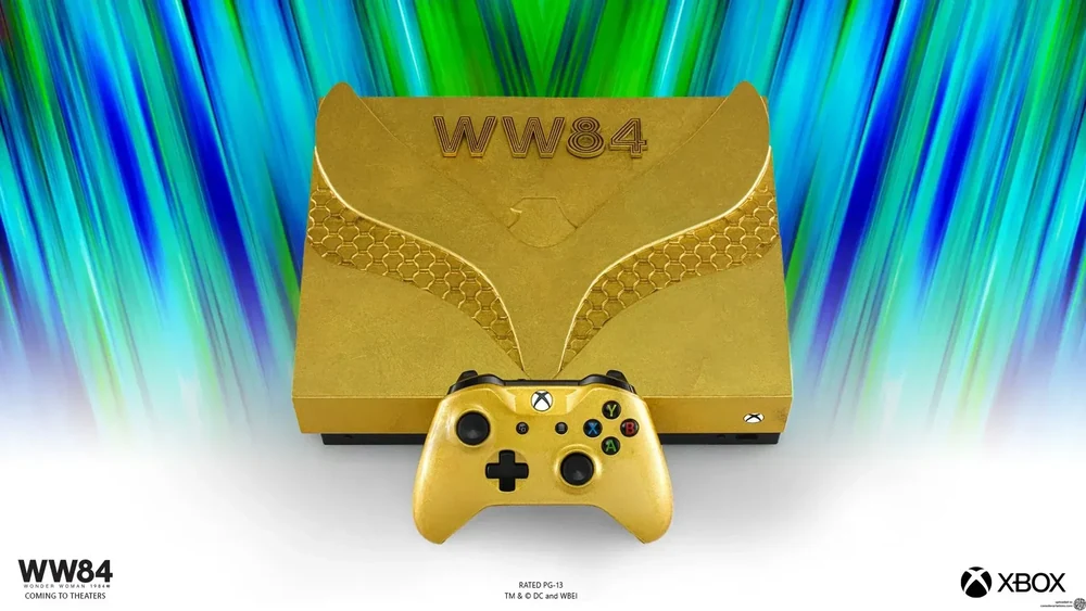 Microsoft Xbox One X Wonder Woman Golden Armor