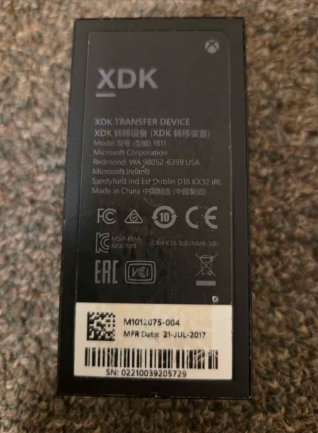 Microsoft Xbox One XDK Transfer Device