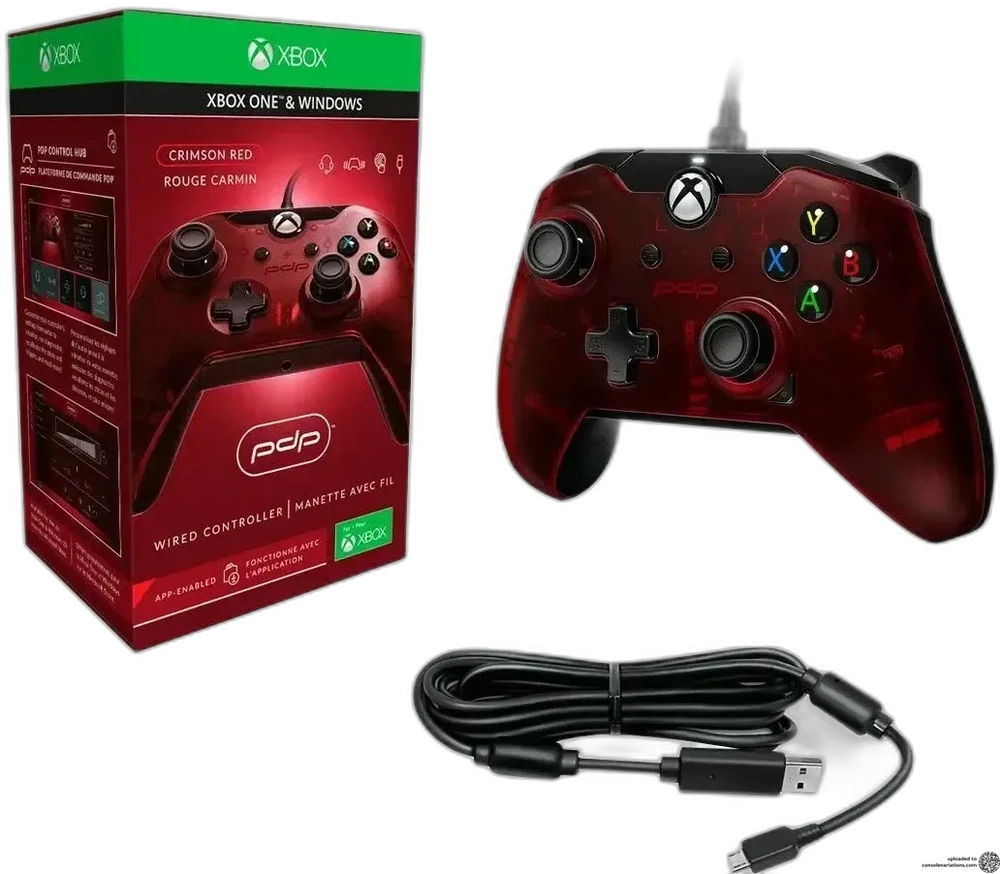 PDP Wired Xbox One Controller (Crimson Red)