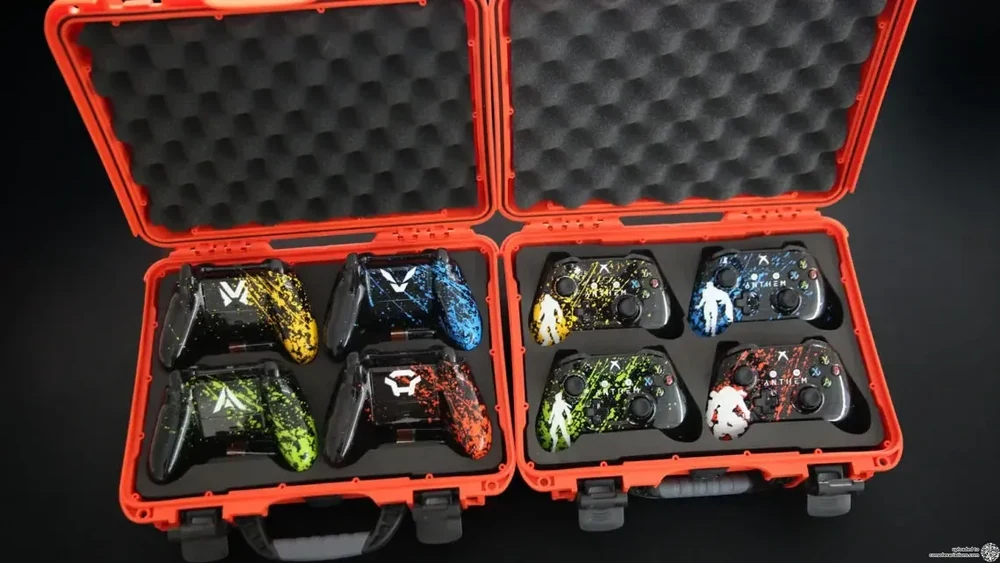 Xbox One S Controllers Anthem Case