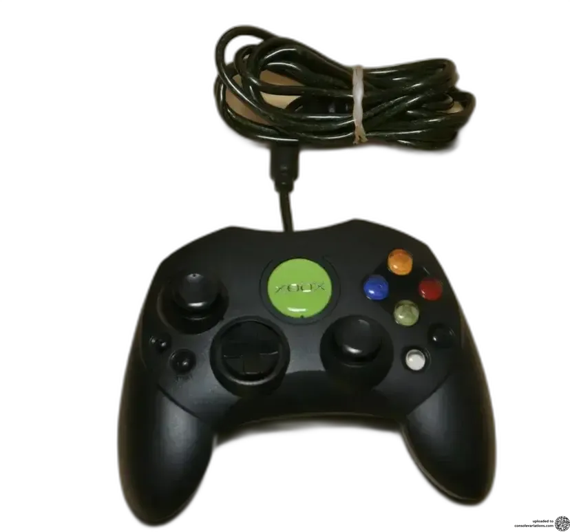 Microsoft Xbox Green Jewel Black Controller S