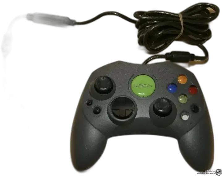 Microsoft Xbox Green Jewel Grey Controller S