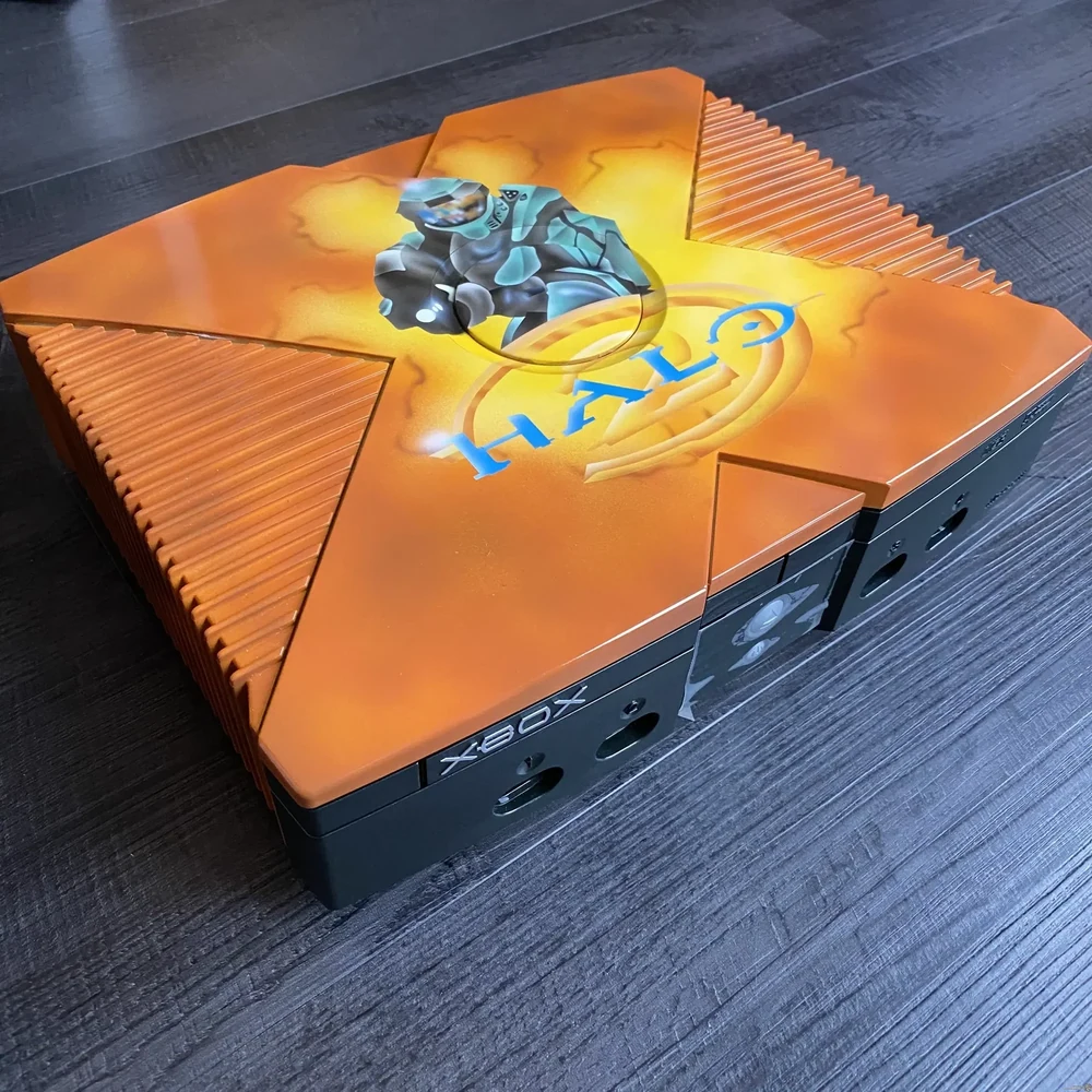 Microsoft Xbox Halo 2 Orange Airbrush