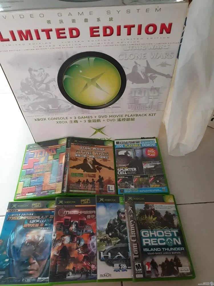 Microsoft Xbox Halo + Star Wars + Tetris Bundle