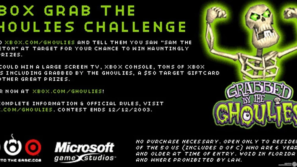 Microsoft Xbox Limited Edition Grabbed by the Ghoulies