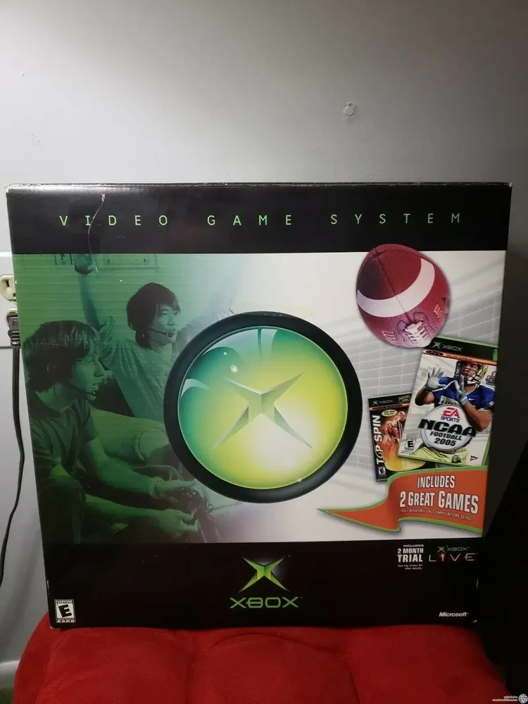 Microsoft Xbox Ncaa 2005 and Top Spin Bundle