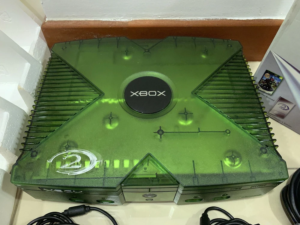 Microsoft Xbox Clear Green Halo 2