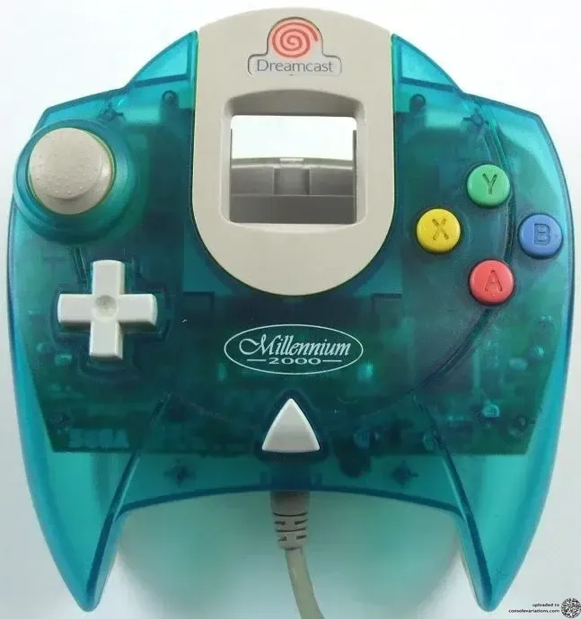 Sega Dreamcast Millennium 2000 Aqua Blue Controller