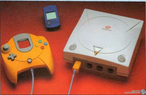 Sega Dreamcast Round Start Button Orange Controller
