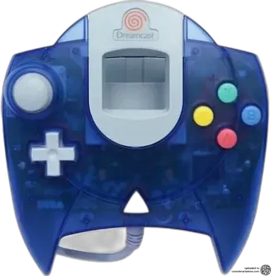 Sega Dreamcast Transparent Blue Controller