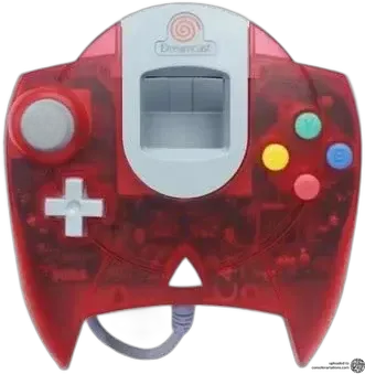 Sega Dreamcast Transparent Red Controller