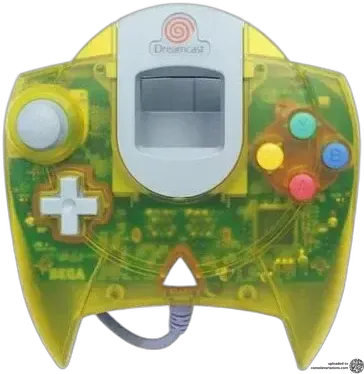 Sega Dreamcast Transparent Yellow Controller