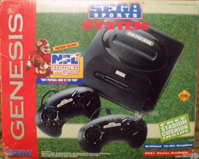 Sega Genesis 2 NFL Football 94 Bundle (NA)