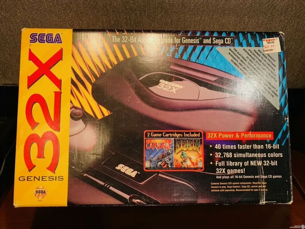 Sega Genesis 32X Doom and Cosmic Carnage Bundle