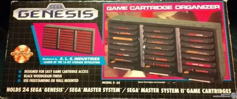 Sega Genesis Game Cartridge Organizer