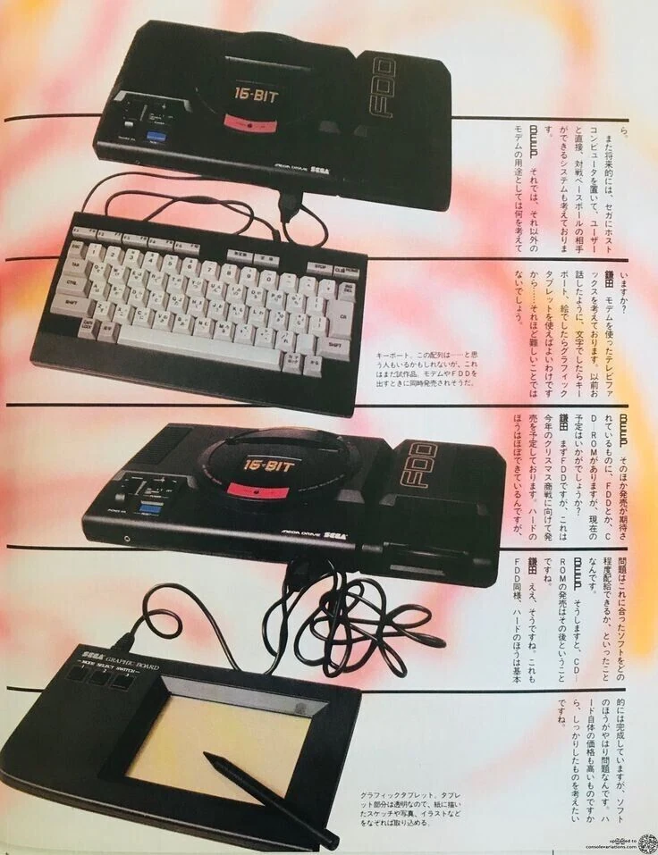 Sega Genesis Mega Drive Prototype Graphic Tablet