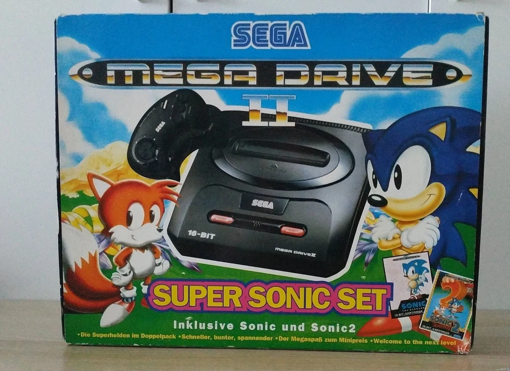 Sega Genesis Mega Drive Super Sonic Set