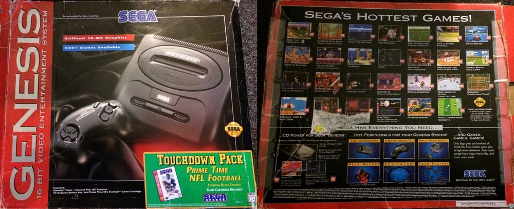 Sega Genesis Mega Drive Touchdown Pack