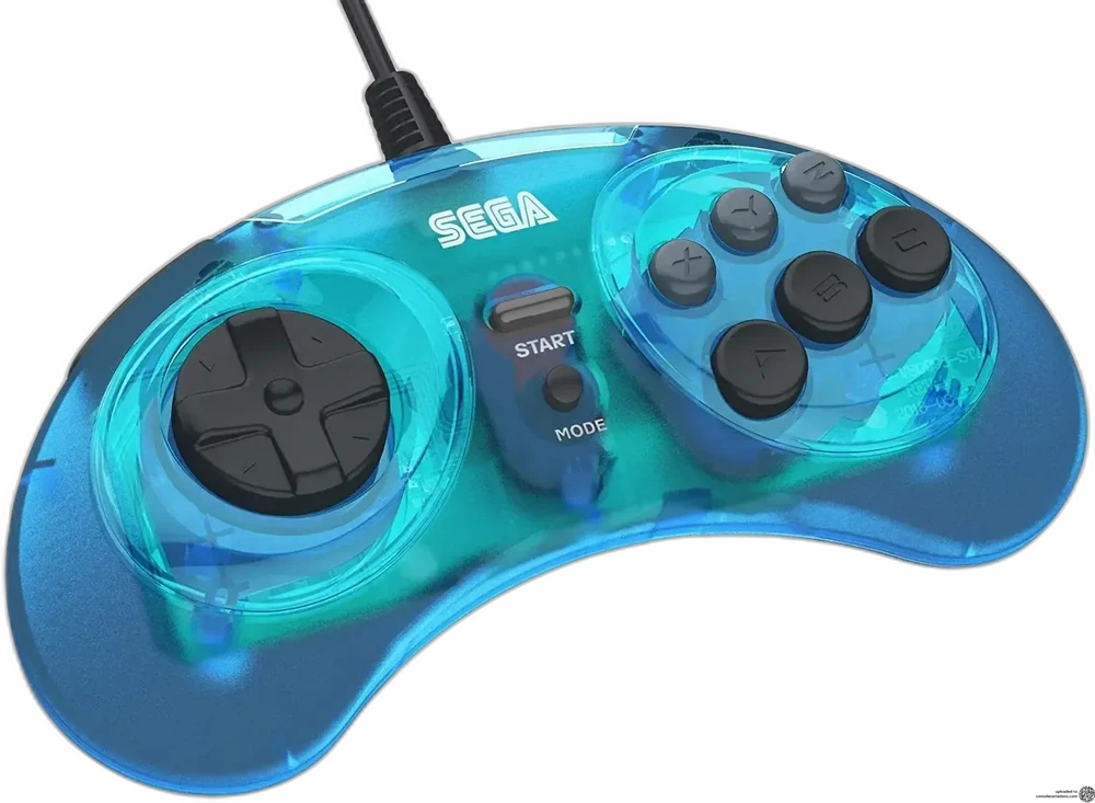Sega Genesis Mini 6 Button Blue Controller (NA)