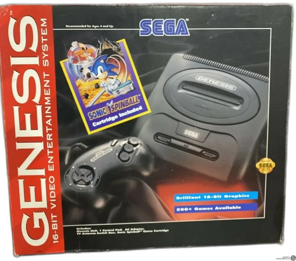 Sega Genesis Model 2 Sonic Spinball Sticker Bundle