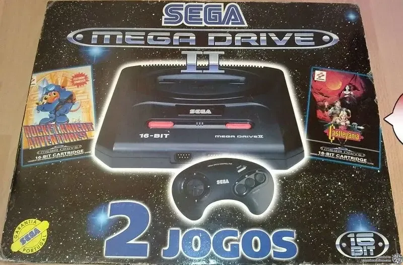 Sega Mega Drive II Rocket Knight Adventures + Castlevania Bundle