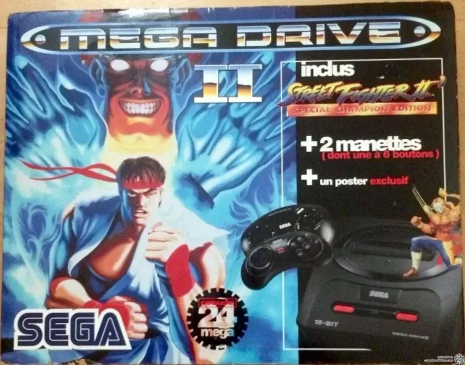 Sega Mega Drive II Street Fighter II Champinon Bundle (FR)