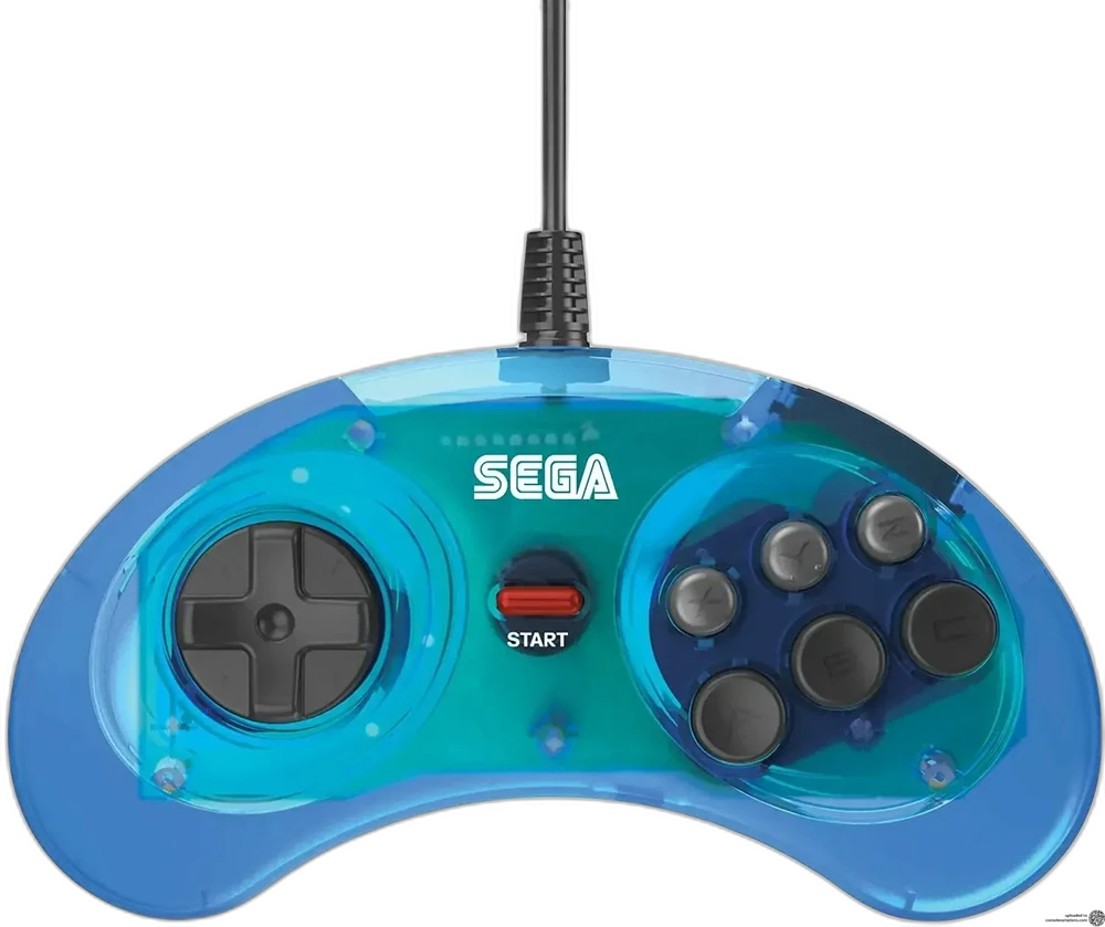 Sega MegaDrive Mini 6 Button Blue Controller (EU)
