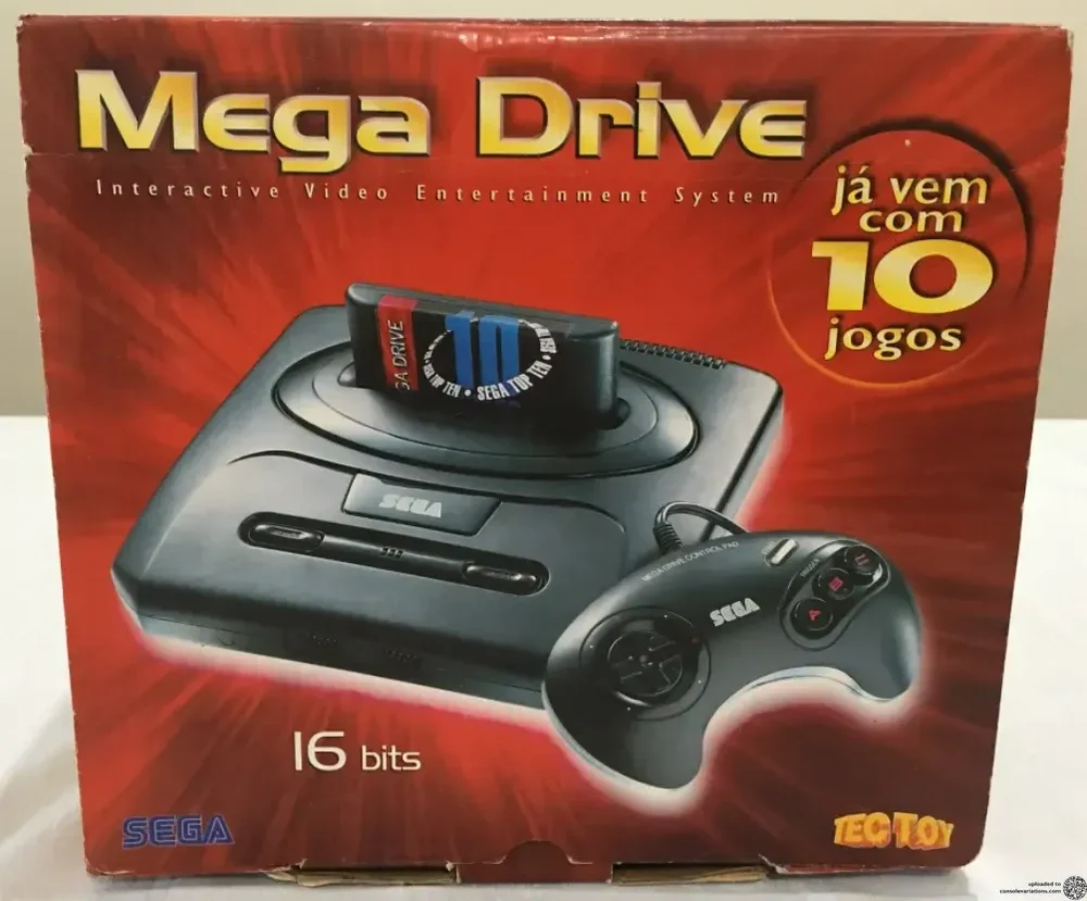Tec Toy Mega Drive III 10 Games Included Bundle