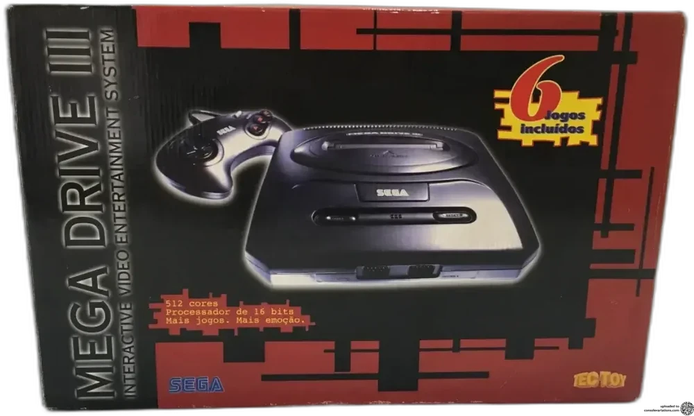 Tec Toy Mega Drive III 6 Games Included Bundle