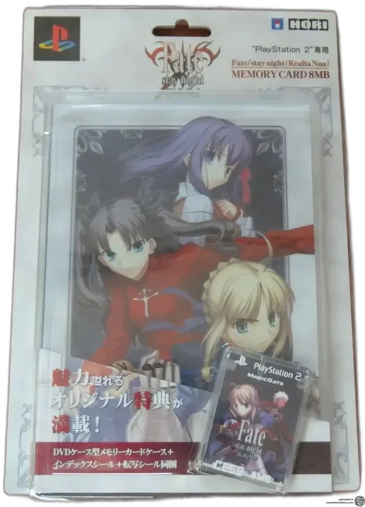 Hori PlayStation 2 Fate Stay Night Memory Card Pack